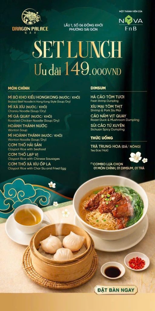 Hình ảnh menu món ăn Quảng Đông đa dạng với các món hấp, quay và dimsum đặc trưng, thể hiện sự tinh tế của ẩm thực Trung Hoa.